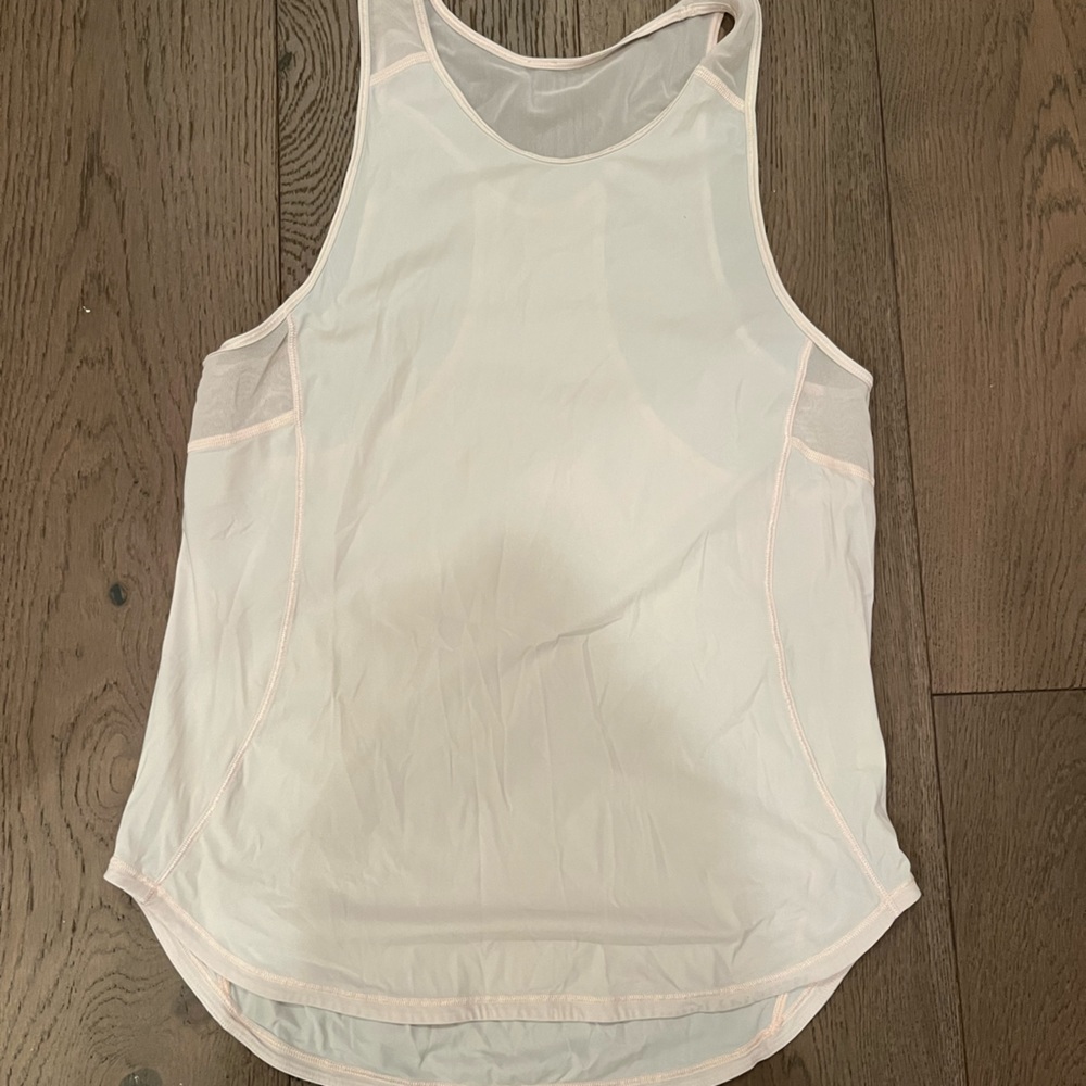 LULULEMON LIGHT PINK MESH BACK Tank
